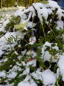 Pils im Schnee